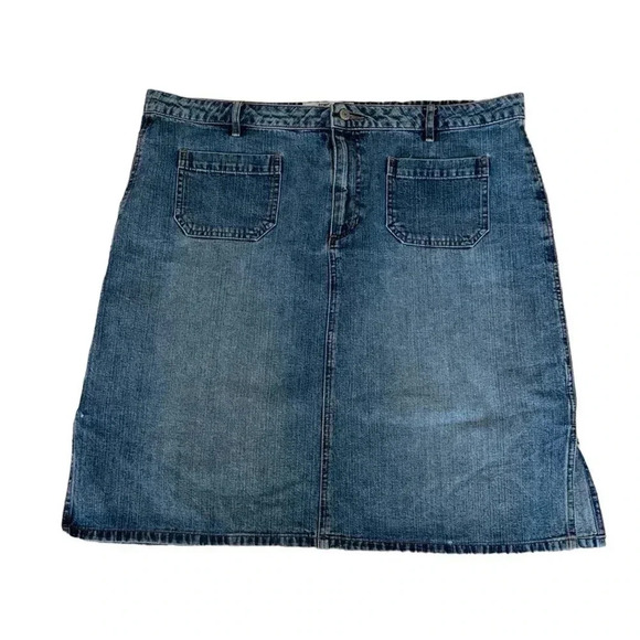Vintage Old Navy Y2K Jean Midi Skirt Size 18 2002 - Picture 1 of 7